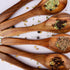 Wooden Small Spoons for Spices, Sugar Jar/Bowl, Spice Jar, Herbs, Salt, Condiments, Tea, and Coffee - Wooden Teaspoon, Wood Small Scoop for Bath S...