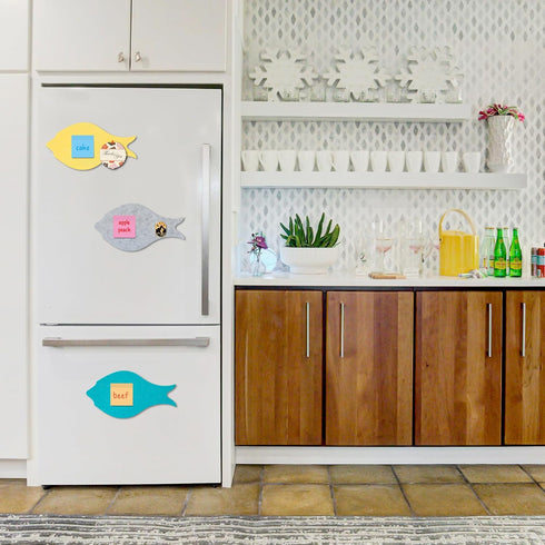 6 Pcs Felt Bulletin Boards, Self Adhesive Cute Wall Cork Board with 30 Pins for Display Notes, Photos in Office, Classroom, Home Decor (Nordic Sty...