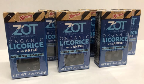 ZOT 100% Organic Licorice with Anise, 0.4-Ounce Flip Top Boxes, 0.4 Ounce (Pack of 6)...