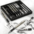 Nicpro 0.5 mm Art Mechanical Pencils Set in Gift Case, 6 PCS Metal Drafting Pencil 0.5mm with 6 Tube HB Lead Refills & 18 PCS Eraser Refills for A...
