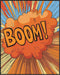 Posterizer 1 pcs-A comic book style explosion with the word BOOM -1-Art in Pop Style Gift for Superhero, Comic Book Fans Decor for Game Room or Ma...