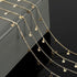 YOUBEIYEE 16.4 Feet Star Link Chain for Jewelry Making Women Necklace Chain Roll, Gold Plated Cable Chains Bulk with Jump Rings and Lobster Clasps...
