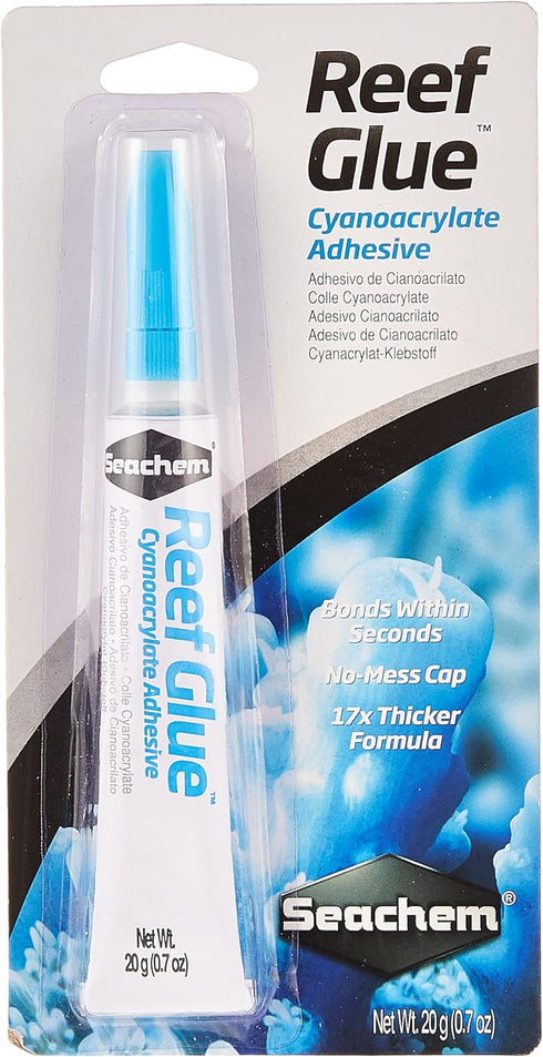 Seachem Reef Glue Cyanoacrylate Gel Coral Frag Mounting, 20g (001167)...
