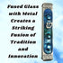 Tamara Baskin Art Glass Mediterranean Sea Mezuzah, Weatherproof Metal Case - Gift Box and Scroll Included - Handmade in the USA - Guaranteed for L...