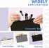 8 Pack Blank Cotton Canvas DIY Craft Zipper Bags Pouches Pencil Case for Makeup Cosmetic Toiletry Stationary Storage(Black + Grey + White)...