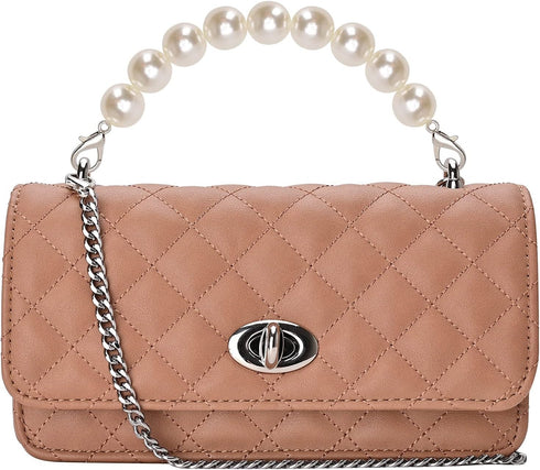 GM LIKKIE Clutch Purse for Women, Evening Envelope Quilted Wallet Bag, Crossbody Foldover Pearl Wedding Shoulder Handbag...