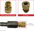 Simpson Cleaning 7105057 Replacement QC Socket for Pressure Washer Hoses Up to 4500 PSI, Male M22, Gold...
