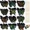 Sratte 120 Pcs Butterfly Scratch Cards 12 Styles Rainbow Spring Scratch Crafts Butterfly Party Favors with 60 Bamboo Stylus Kids' Paper Craft Kits...