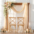 Wedding Arch Draping Fabric, 1 Panel 28" x 19Ft Champagne Sheer Backdrop Curtain for Ceremony, Party Ceiling Decor - Arch Decorations and Ceiling ...