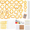 Allazone 219 PCS Polymer Clay Cutters Set, Clay Earring Cutters Plastic Clay Cutters with Acrylic Clay Roller, Earring Cards Earring Hook for Poly...