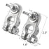 CZC AUTO Car Battery Terminal End with Wing Nut Terminal Connectors Zinc-Alloy Clamps for Car Truck Van RV Boat, 1 Pair...