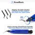 Deburring Tool Kit with 20 High-Speed-Steel Blades | Edge Burr Remove for Metal, PVC Plumbing Pipe, 3D Printing, Plastic, Copper, Resin Art...