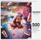 AQUARIUS Random Galaxy Cat Pizza Puzzle (500 Piece Jigsaw Puzzle) - Officially Licensed Random Galaxy Merchandise & Collectibles - Glare Free - Pr...