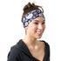 RiptGear Stretch Sport Headband for Women (Purple Paisley) — Made of Non-Slip Sweat Wicking Fabric — Great for Yoga, Running or The Gym — Soft Hea...