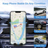 Mount on Air Vent Phone Holder for Your Car with Hook Clip, Air Vent Cell Phone Car Mount, Hands Free Universal Automobile Cradle Fit for iPhone, ...