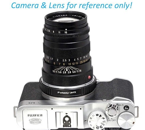 Fotasy Copper Leica M Lens to Fuji X Adapter, Leica M Mount to X-Mount Adapter, Compatible with Fujifilm X-Pro1 X-Pro2 X-E1 X-E2 X-E3 X-A5 X-M1 X-...