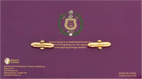 Desert Cactus Omega Psi Phi Cufflinks OPP Omega Man D9 Divine 9 Fraternity Greek Formal Wear Blazer Jacket (Cufflinks - C)...