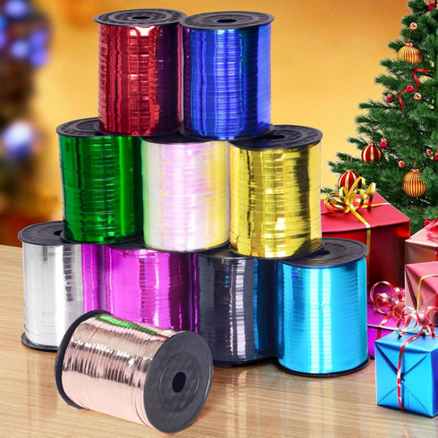Unique 500 Yards Elegant Silver Curling Ribbon - 1 Roll Of Premium Plastic, Durable - Perfect For Every Occasion...