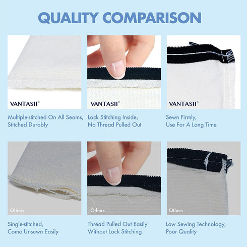 8 Pack Canvas Pencil Pouch, DIY Craft Zipper Bags Blank Makeup Bags Multifunctional Pouches Pencil Case for Cosmetic Toiletry Stationary (Beige, 8...