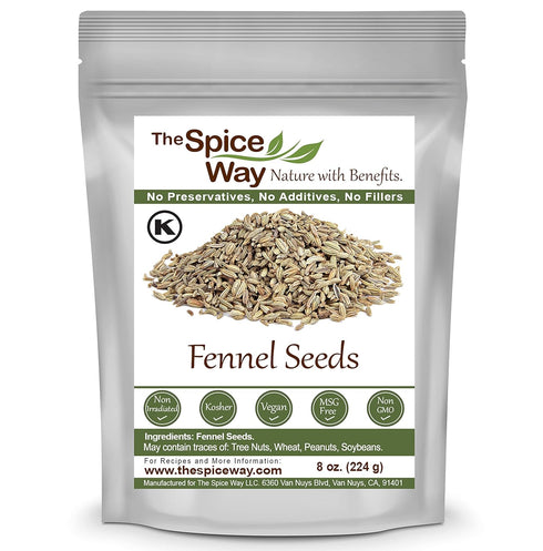 The Spice Way Fennel Seed - bulk whole seeds great for tea and cooking 8 oz...