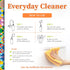 Everyday Cleaner - All Purpose Natural Cleaner Spray, Household Cleaning Supplies - 16oz Empty Spray Bottle, 2 Refills (3 oz each)...