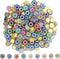 200Pcs Rhinestone Buttons 14 mm Embellishments Buttons Rhinestone Buttons Flower Flatback Buttons - Buttons for Crafts - Glass Multicolor Flower B...