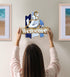 CoTa Global Atlantic Anchor Welcome Nautical Decor Sign - Nautical Themed Wood Sign, Beach Decor for Wall, Novelty White and Blue Starfish and Anc...