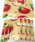 Greeeen Placemats Set of 6 Red Apples Place Mat for Dining Table Washable Cotton Linen Table Mats...