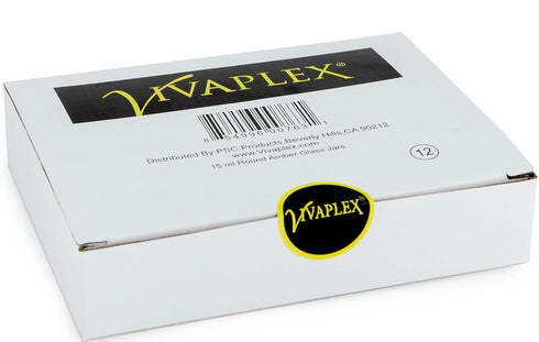 Vivaplex, 12, Amber, 15 ml, Round Glass Jars, with Inner Liners and black Lids...