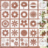 Daisy Stencil Flower Stencils for Painting on Wood, Floral Drawing Paint Wood Burning Layering Templates for Crafts Card Making Furniture Wall Flo...