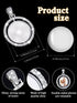 Ferraycle 27 Pieces Rhinestone Bezel Pendant Trays Set Including 9 Pieces Double-Sided Sublimation Blank 1 Inch Bezel Round Pendant Trays Charms w...