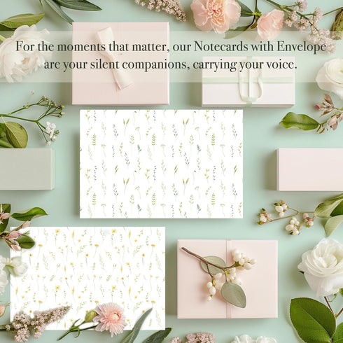 Blank Cards with Envelopes All Occasion,Elegant Floral Design Blank Greeting Cards 4x6,20Pack -Blank Greeting Cards,Note Cards with Matching Peel-...