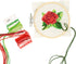 Kikkerland DIY Mini Cross Stitch Rose Embroidery Craft Starter Kit Set, with Pattern Instructions, 3" Bamboo Hoop, Stress Relief, Adult Beginner F...