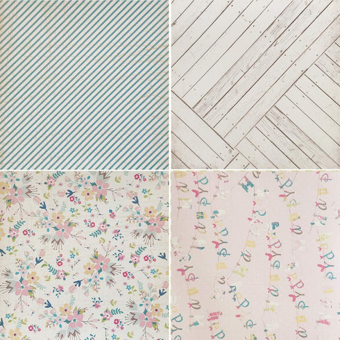 levylisa 8x8 Cardstock Paper Pad Designer Paper Pad Floral Scrapbook Paper Decorative craft Paper (40 sheets? (005)...