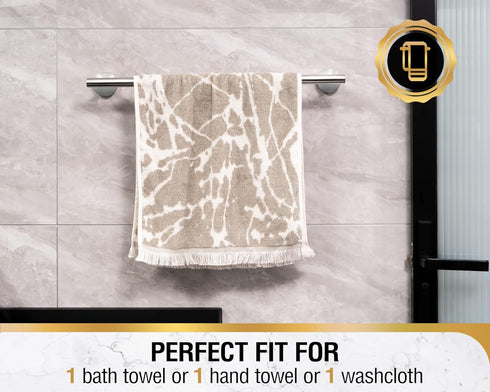 HITSLAM Chrome 19.8 Inch Towel Bar for Bathroom, SUS304 Stainless Steel Bathroom Towel Rack Wall Mounted, Modern Home Decor Bath Towel Holder with...