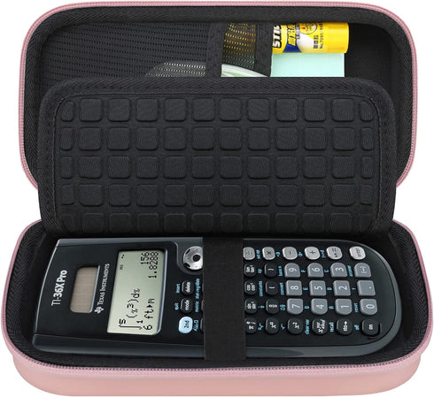 Canboc Carrying Case for Texas Instruments TI-30XS/ TI-36X Pro MultiView Scientific Calculator, Mesh Bag fit Cable, Batteries, Pens and Other Acce...
