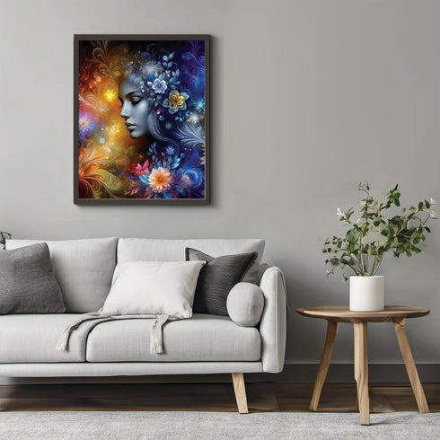 Posterizer 1 pcs-abstract floral African womans decor-Afro-American Art Collection-Inspirational Women's Art-Gifts for Women-Living Room Bedroom D...