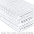 Changing Pad Cover Jersey Knit Cotton for Baby Boy Or Baby Girl Doubles As Cradle Sheet, Grey Dotted Stripes & Grey Grid Lines, (Pack of 2)...