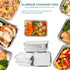 50 Pack 8 OZ/230ML Capacity Mini Aluminum Foil Pans with Cardboard Lids - Christmas Tins Takeout Containers Disposable, Perfect for Food Storage C...