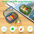 2 Pack 3 Compartment Small Pill Box, Moisture Proof Pill Case, Travel Pill Organizer for Pocket Purse, Daily Portable Medicine Vitamin Box, Fish O...