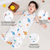 PHF Baby Sleep Sack 0-6 Months 3 Pack 100% Cotton Baby Wearable Blanket, 2-Way Zipper 0.5 TOG Toddler Sleeping Sack, Comfy Sleep Bag for Baby Boys...