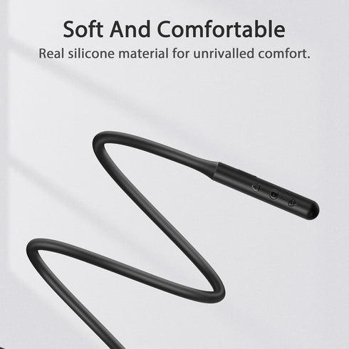 Neckband Bluetooth Headphones, Comfortable Lightweight Wireless Earbuds with Noise Cancelling Mic, Small Ear Earphones,Ear Buds with Case for Runn...