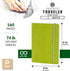 Pentalic 4" x 6" Pocket Sketchbook Traveler Journal, 160 Pages, Olive Green...