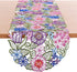 Flowery Table Runner 13"×54", Cutwork Embroidered Floral Flower Dresser Scarf for Home Kitchen Dining Tabletop Decoration (Runner 13"×54", Flower-...