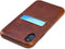 Dockem M1 Card Case for iPhone XR (6.1"): Slim Genuine Leather Wallet Case with Built-in Metal Plate for Magnetic Mounting and Lay-Flat Card Slot:...