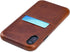 Dockem M1 Card Case for iPhone XR (6.1"): Slim Genuine Leather Wallet Case with Built-in Metal Plate for Magnetic Mounting and Lay-Flat Card Slot:...