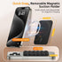 Magnetic Suction Cup Phone Mount, Hands-Free Silicone Phone Grip Holder Compatible with iPhone MagSafe Phone Case, Mirror Shower Phone Stand for i...