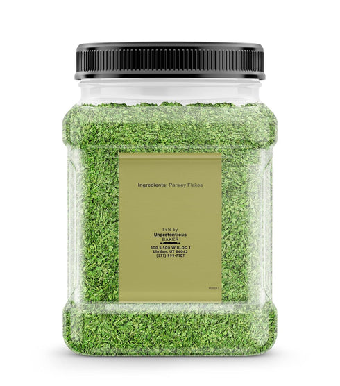 Unpretentious Parsley Flakes, (4 oz), Culinary Staple, Non-GMO, Bulk Size...