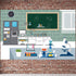 Science Lab Laboratory Scene Backdrop Banner - VBS Birthday Party Decorations Photo Booth Supplies - 3.9 x 5.9ft...