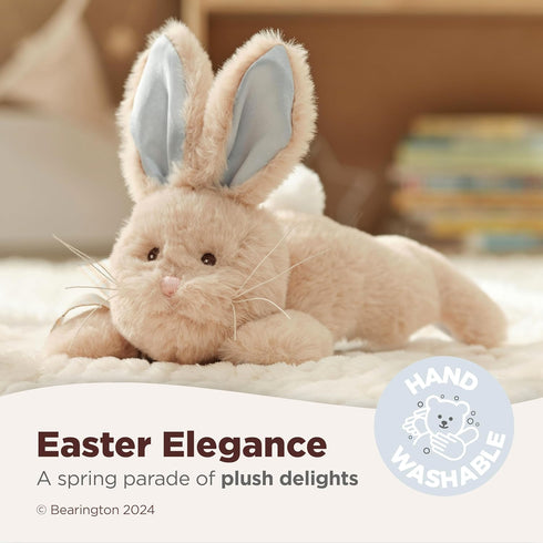Bearington Collection Baby Bunny Tail Plush Stuffed Animal Bunny with Rattle, 8 inches...
